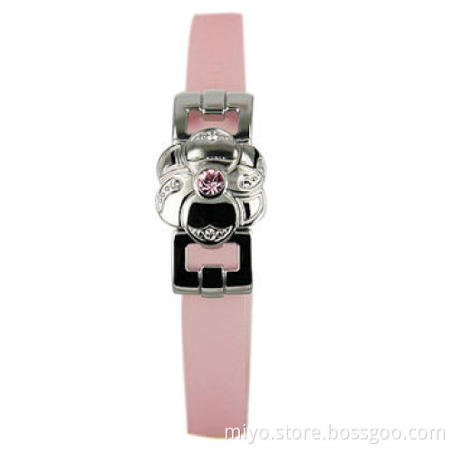 Silicone Metal Bracelet with Buckle, Logo Can be Multicolor Embossed, Debossed and Printing
